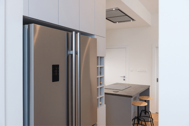 built-in refrigerator location